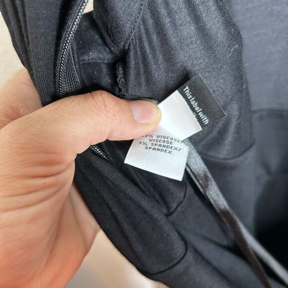 Diane Von Furstenberg DVF Black Sleeveless Ponte A Line Dress Size 10 Closet Sta - Picture 10 of 10